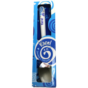 Nekupto Twister Spoon named Karel blue 16 cm
