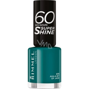 Rimmel London 60 Seconds Super Shine Nail Polish nail polish 870 Ava-a-bit Of Jade 8 ml