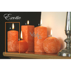 Lima Marble Exotic scented candle orange cylinder 50 x 100 mm 1 piece