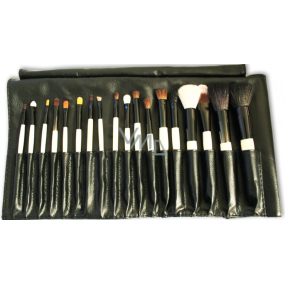 Be Chic! Professional White Set 18 pieces cosmetic brush set with natural and synthetic bristles