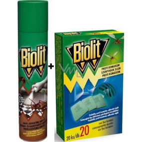 Biolit P Against crawling insects with disinfectant 400 ml + Biolit pads for electric mosquito repellent refill 20 pieces