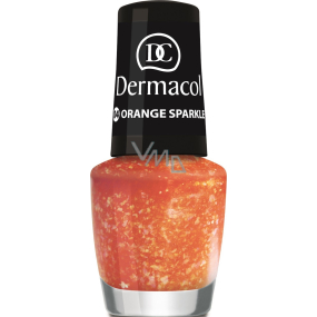 Dermacol Nail Polish with Effect nail polish with effect 04 Orange Sparkle 5 ml