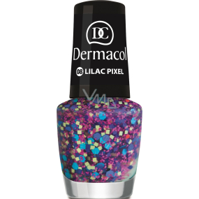 Dermacol Nail Polish with Effect nail polish with effect 08 Lilac Pixel 5 ml