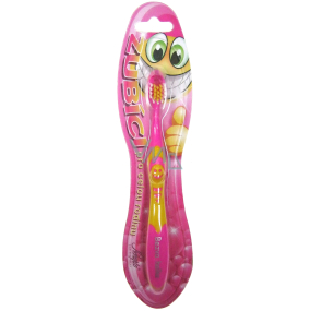 Nekupto Teeth toothbrush for children with the inscription Crack girl soft 1 piece