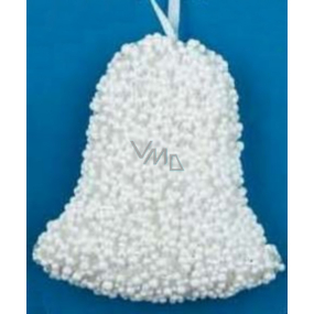 Spatial bell with white balls for hanging 8 cm