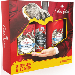 Old Spice Wolfthorn Deodorant Spray 125 ml + shower gel 250 ml + AS 100 ml mens aftershave