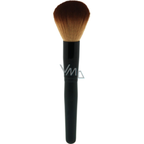 Cosmetic brush with synthetic bristles for powder black 19 cm 30350