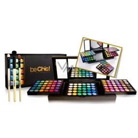 Be Chic! Future Art cosmetic palette of 180 eye shadows + 3 cosmetic brushes, cosmetic set