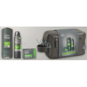 Dove Men + Care FM Extra Fresh shower gel 250 ml + deodorant spray for men 150 ml + cream tablet 90 g + toilet bag, cosmetic set
