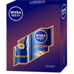 Nivea Men Sport shower gel 250 ml + antiperspirant deodorant spray 150 ml, cosmetic set