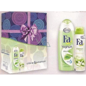 Fa Yoghurt Aloe Vera shower gel 250 ml + Fa Fresh & Dry Green Tea deodorant spray for women 150 ml, cosmetic set