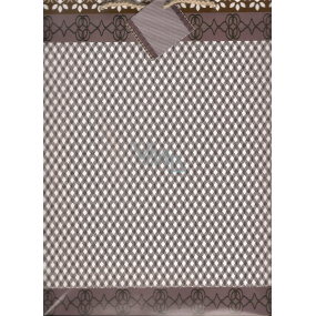 Nekupto Gift paper bag 32.5 x 26 x 13 cm Brown checkered small