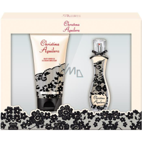 Christina Aguilera Signature perfumed water for women 15 ml + shower gel 50 ml, gift set 2015