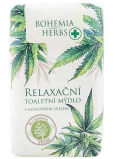 Bohemia Gifts Cannabis Hemp oil relaxing toilet soap 100 g