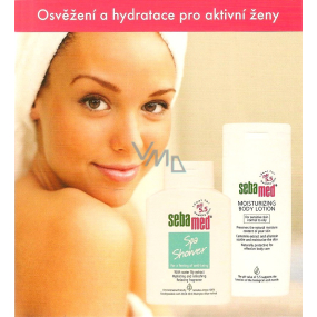 Sebamed Moisturizing body lotion for sensitive, normal and oily skin 200 ml + Spa Shower shower gel 200 ml, cosmetic set