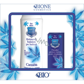 Bione Cosmetics for Men Q10 Wrinkle Facial Cream 40 ml + After Shave Balm 200 ml, cosmetic set
