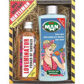 Bohemia Gifts Gentleman mr. Man shower gel 200 ml + Loveminator shower gel 100 ml, cosmetic set