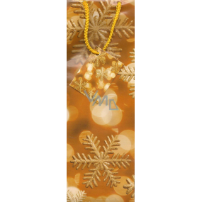 Nekupto Gift Paper Bag 33 x 10 x 9 cm Orange with snowflakes 743 01 WKLH