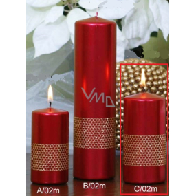 Lima Ribbon candle red cylinder 60 x 120 mm 1 piece