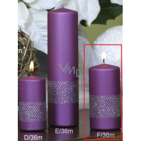 Lima Ribbon candle violet cylinder 60 x 120 mm 1 piece