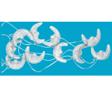Chain with silver glitter 180 cm
