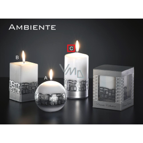 Lima Ambiente candle white cylinder 80 x 150 mm 1 piece