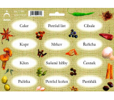Arch Stickers for Spice Jars Jute Chromolithography Celery - dried tops (root vegetables, mushrooms,...)