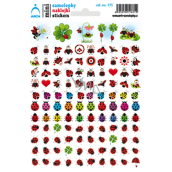 Sheet of School Mini Stickers Ladybugs