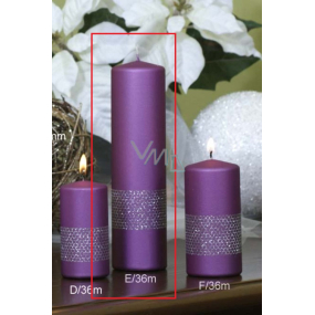 Lima Ribbon candle violet cylinder 60 x 220 mm 1 piece