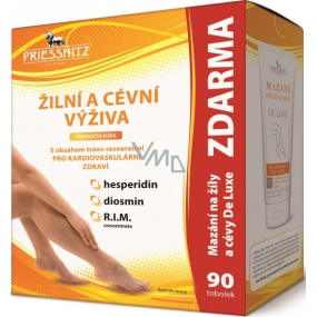 Priessnitz Venous and vascular nutrition 90 capsules + Priessnitz De Luxe lubrication for veins and blood vessels 125 ml