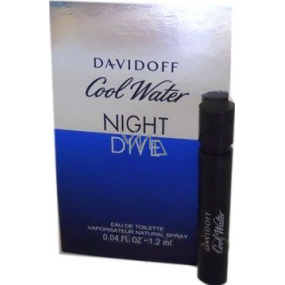 Davidoff Cool Water Night Dive eau de toilette for men 1.2 ml with spray, vial