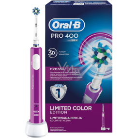 Oral-B Pro 400 CrossAction Purple electric toothbrush 1 piece