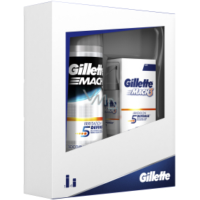 Gillette Series Irritation 5 Defense Shaving Gel 200 ml + Mach3 Irritation 5 Defense Moisturizing After Shave Balm 50 ml, cosmetic set for men