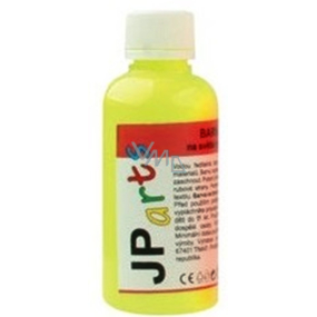 JP arts Paint for textiles on light materials glowing in the dark neon yellow 50 g