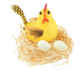 Hen in the nest yellow 7 cm