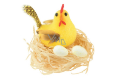 Hen in the nest yellow 7 cm