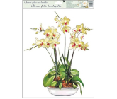 Orchid Yellow-White Adhesive-Free Window Film 42 x 30 cm