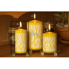 Lima Savana candle yellow cylinder 60 x 120 mm 1 piece
