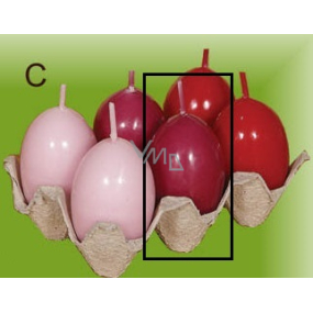Lima Egg with scent candle dark pink 40 x 60 mm 1 piece
