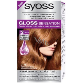 Syoss Gloss Sensation Gentle hair color without ammonia 7-76 Apricot copper 115 ml