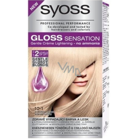 Syoss Gloss Sensation Gentle hair color without ammonia 10-1 Coconut blond 115 ml
