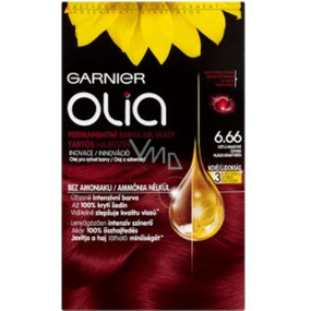 Garnier Olia hair color without ammonia 6.66 Light garnet red