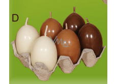 Lima Egg with scent candle brown 40 x 60 mm set of 6 pieces