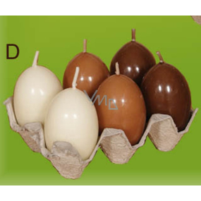 Lima Egg with scent candle brown 40 x 60 mm set of 6 pieces