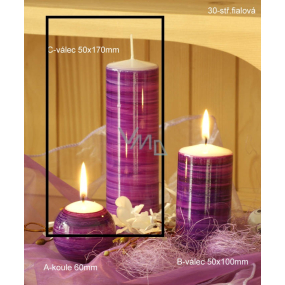 Lima Twist candle purple cylinder 50 x 170 mm 1 piece
