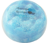 Fragrant Issey Men Glycerine massage soap with a sponge filled with the scent of Issey Miyake Man perfume in light blue 200 g
