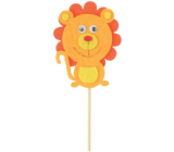 Lion made of felt recess 8 cm + skewers