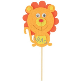 Lion made of felt recess 8 cm + skewers
