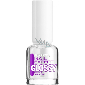 Miss Sports Nail Expert Glossy Base & Top Coat base and top nail polish 8 ml