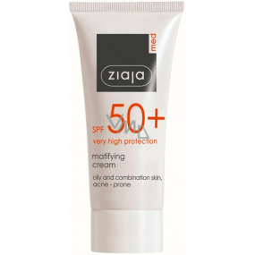 Ziaja Med Protecting SPF 50+ UVA + UVB mattifying sunscreen for oily and combination skin 50 ml